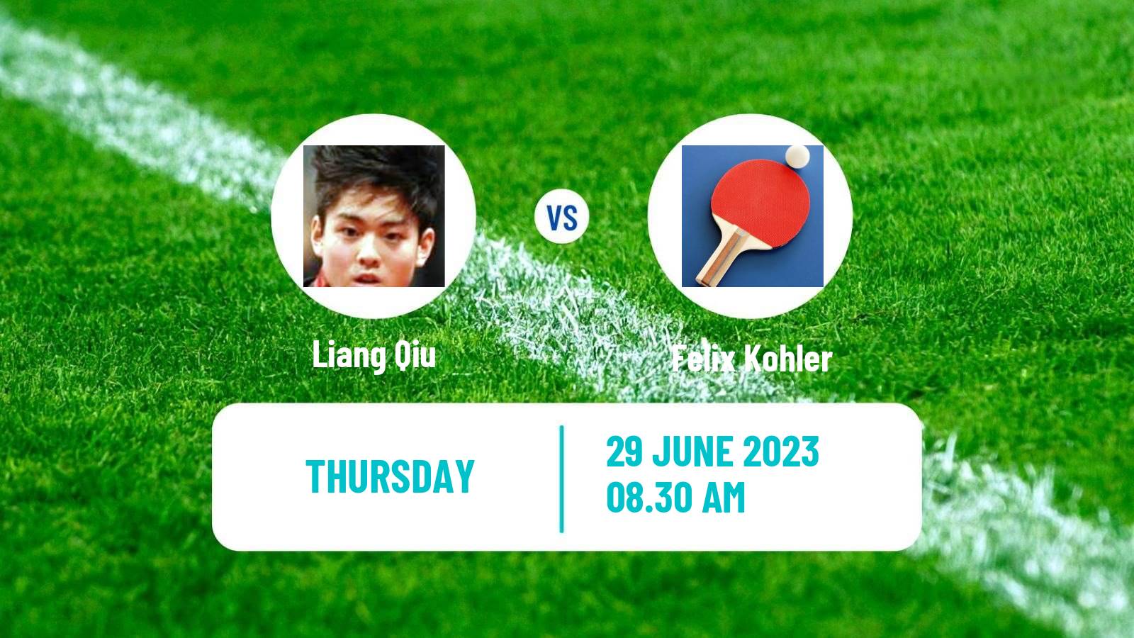 Table tennis Challenger Series Men Liang Qiu - Felix Kohler