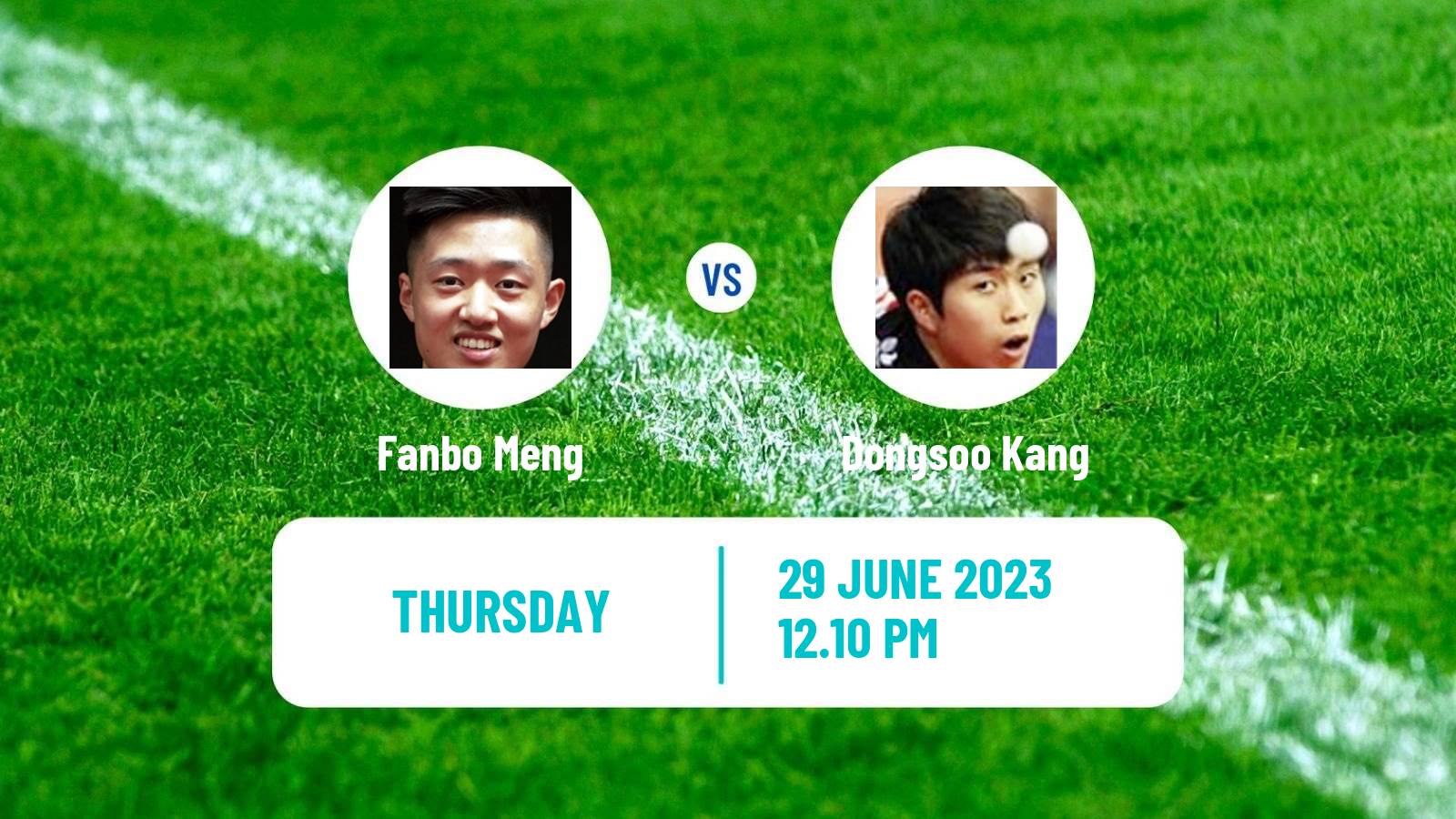 Table tennis Wtt Contender Zagreb Men Fanbo Meng - Dongsoo Kang