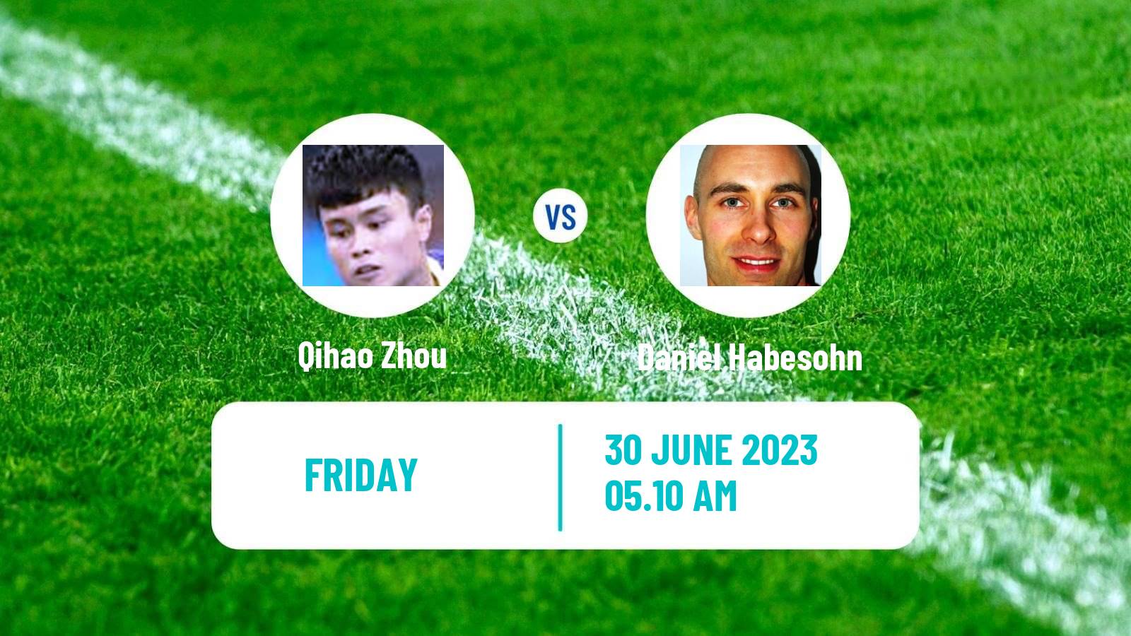Table tennis Wtt Contender Zagreb Men Qihao Zhou - Daniel Habesohn