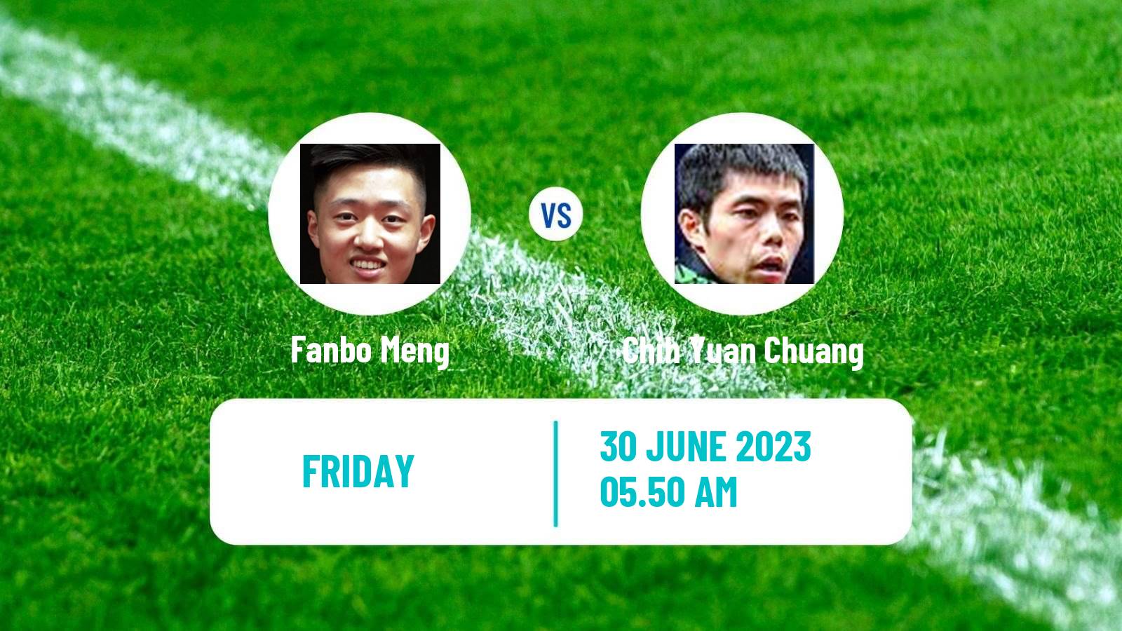 Table tennis Wtt Contender Zagreb Men Fanbo Meng - Chih Yuan Chuang