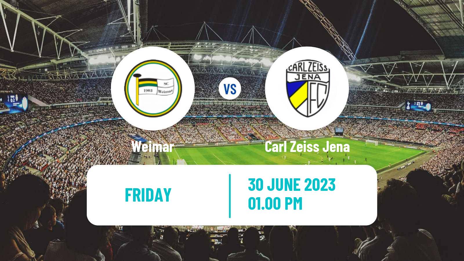 Soccer Club Friendly Weimar - Carl Zeiss Jena