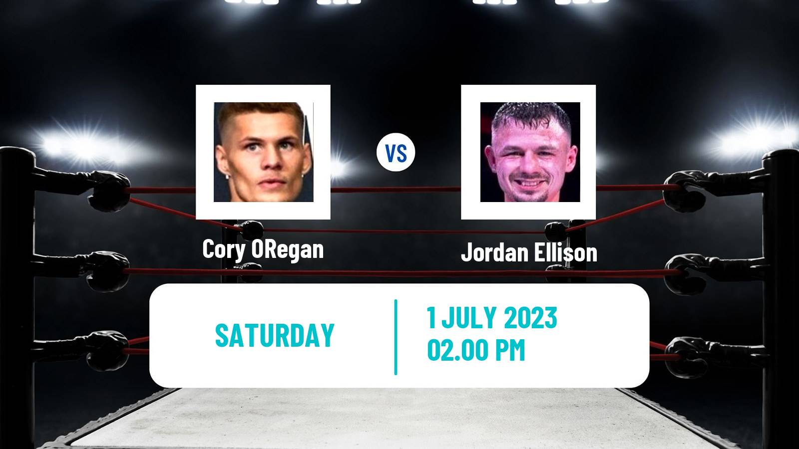 Boxing Lightweight Others Matches Men Cory ORegan - Jordan Ellison