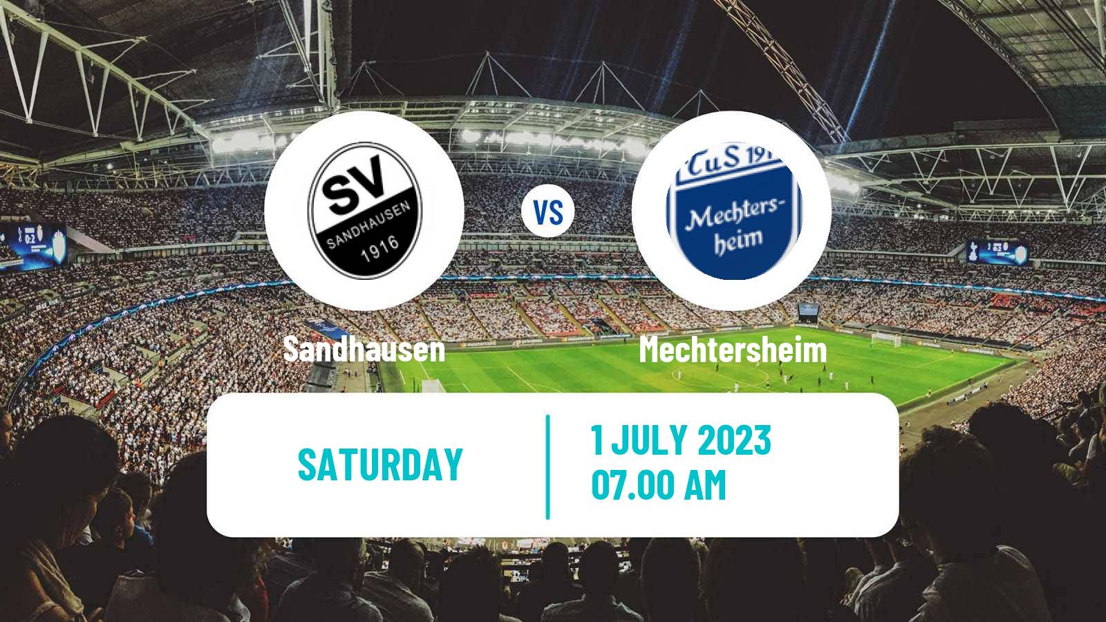Soccer Club Friendly Sandhausen - Mechtersheim