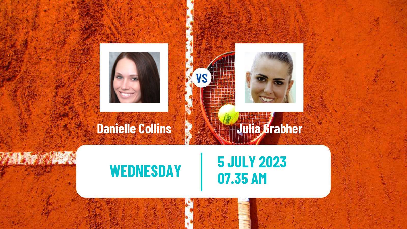 Tennis WTA Wimbledon Danielle Collins - Julia Grabher
