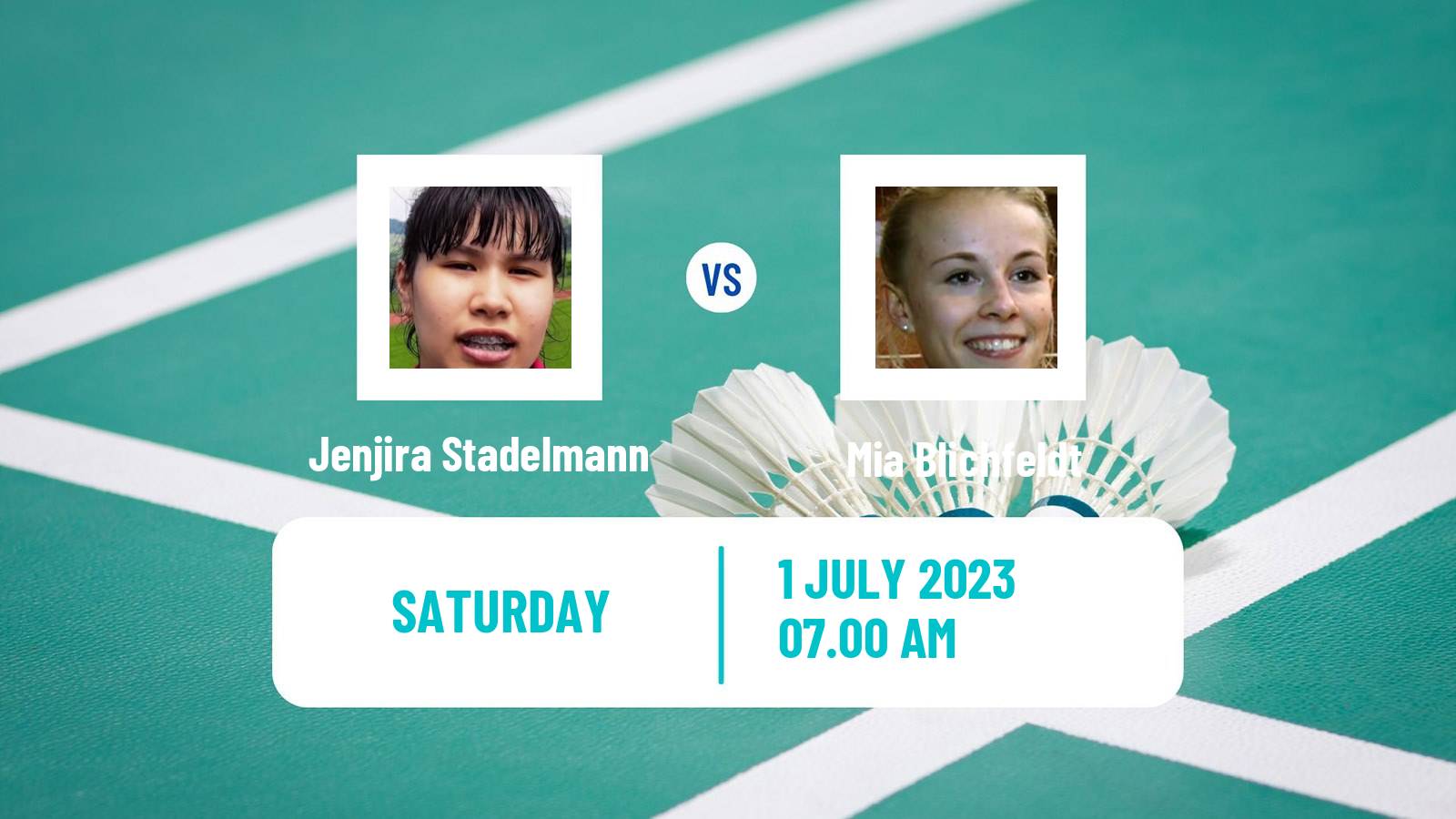 Badminton BWF European Games Women Jenjira Stadelmann - Mia Blichfeldt