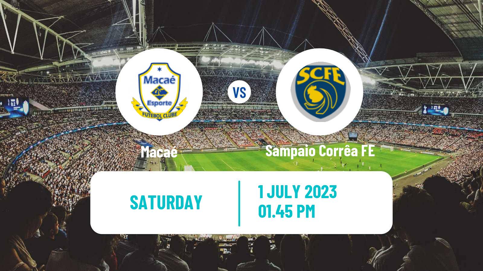 Soccer Brazilian Campeonato Carioca 2 Macaé - Sampaio Corrêa FE
