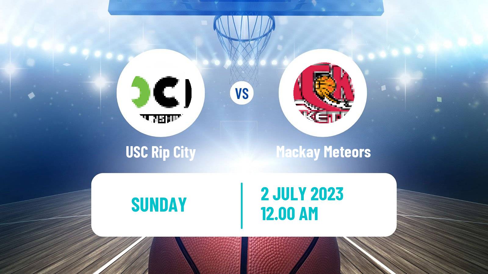 Basketball Australian NBL1 North USC Rip City - Mackay Meteors
