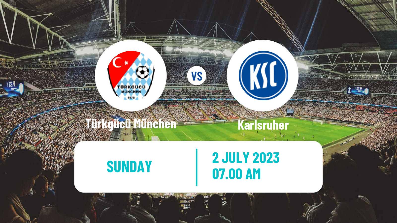Soccer Club Friendly Türkgücü München - Karlsruher