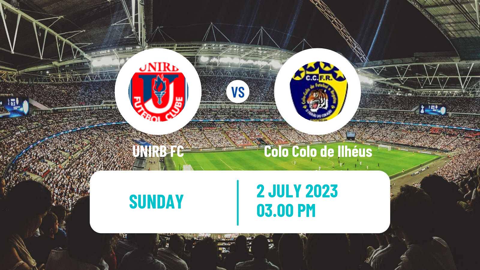 Soccer Brazilian Campeonato Baiano 2 UNIRB - Colo Colo de Ilhéus