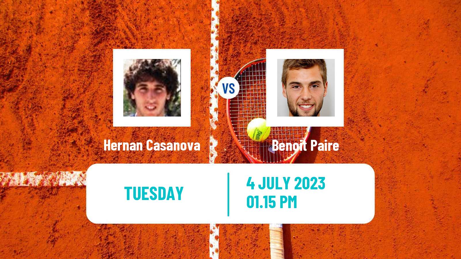 Tennis Karlsruhe Challenger Men Hernan Casanova - Benoit Paire