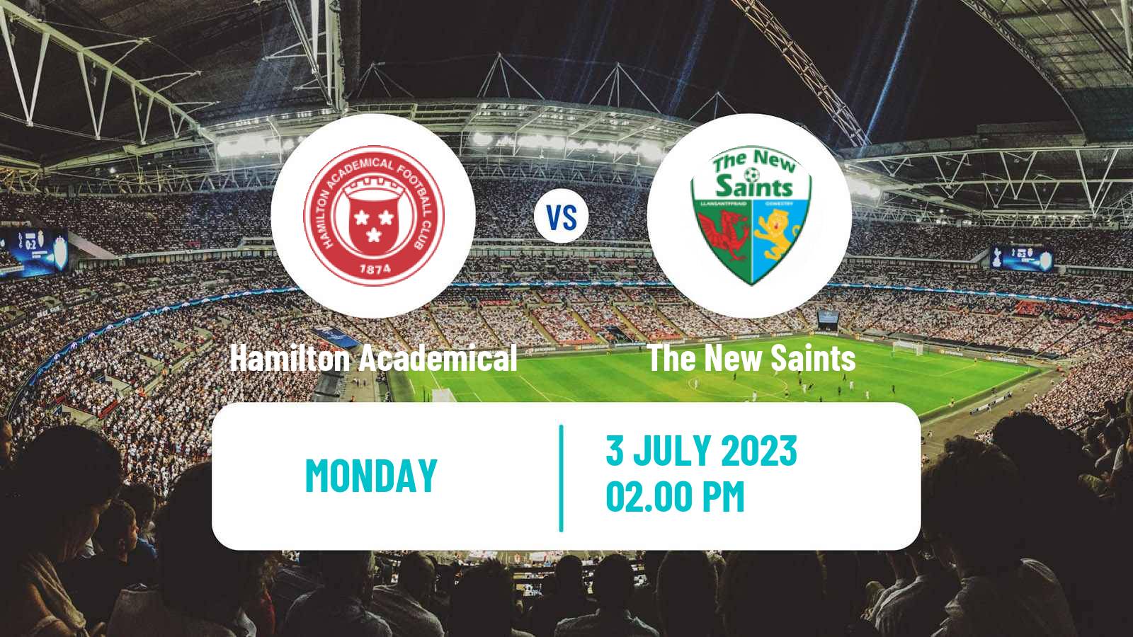 Soccer Club Friendly Hamilton Academical - The New Saints