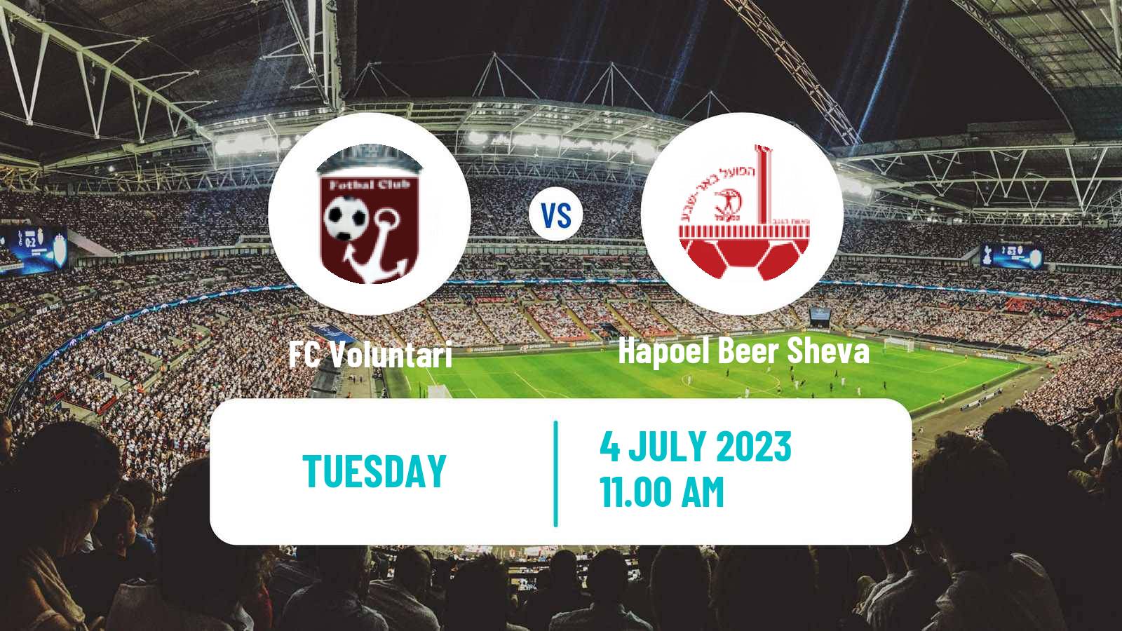 Soccer Club Friendly Voluntari - Hapoel Beer Sheva