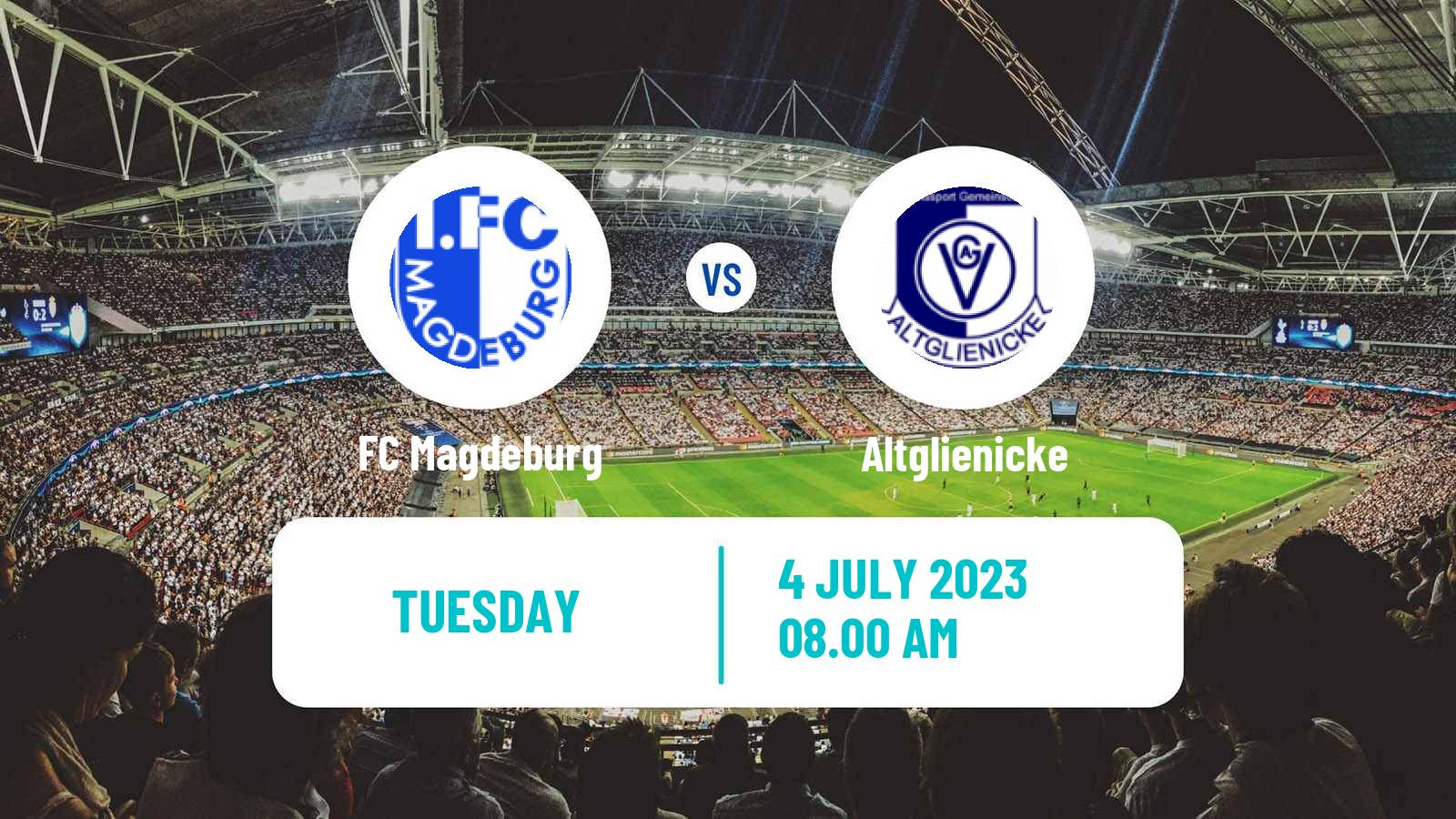 Soccer Club Friendly Magdeburg - Altglienicke