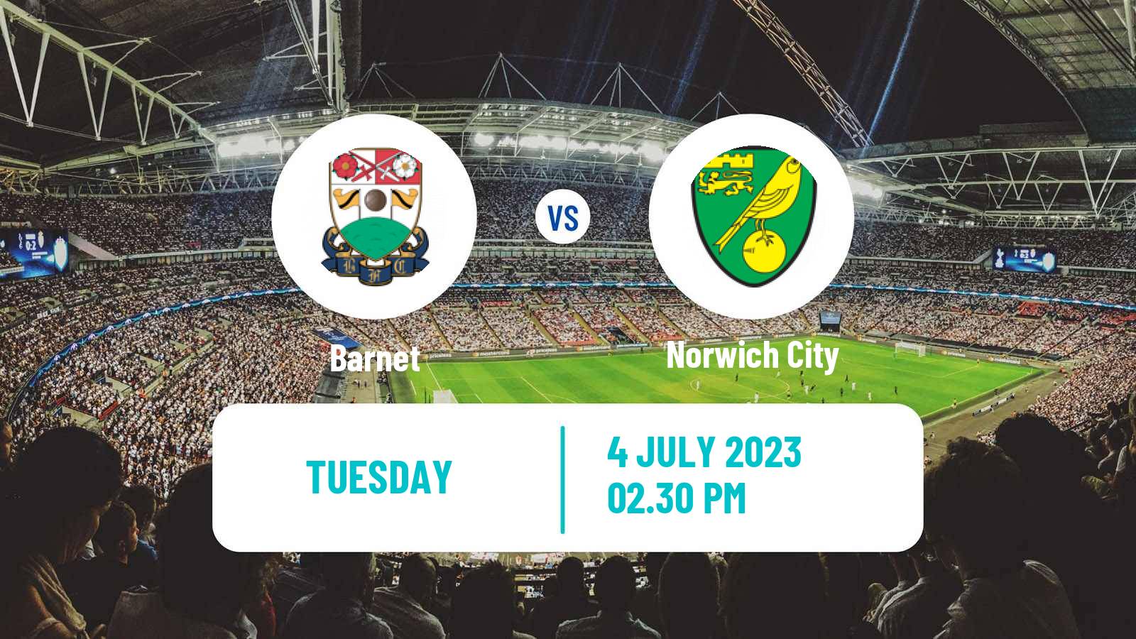 Soccer Club Friendly Barnet - Norwich City