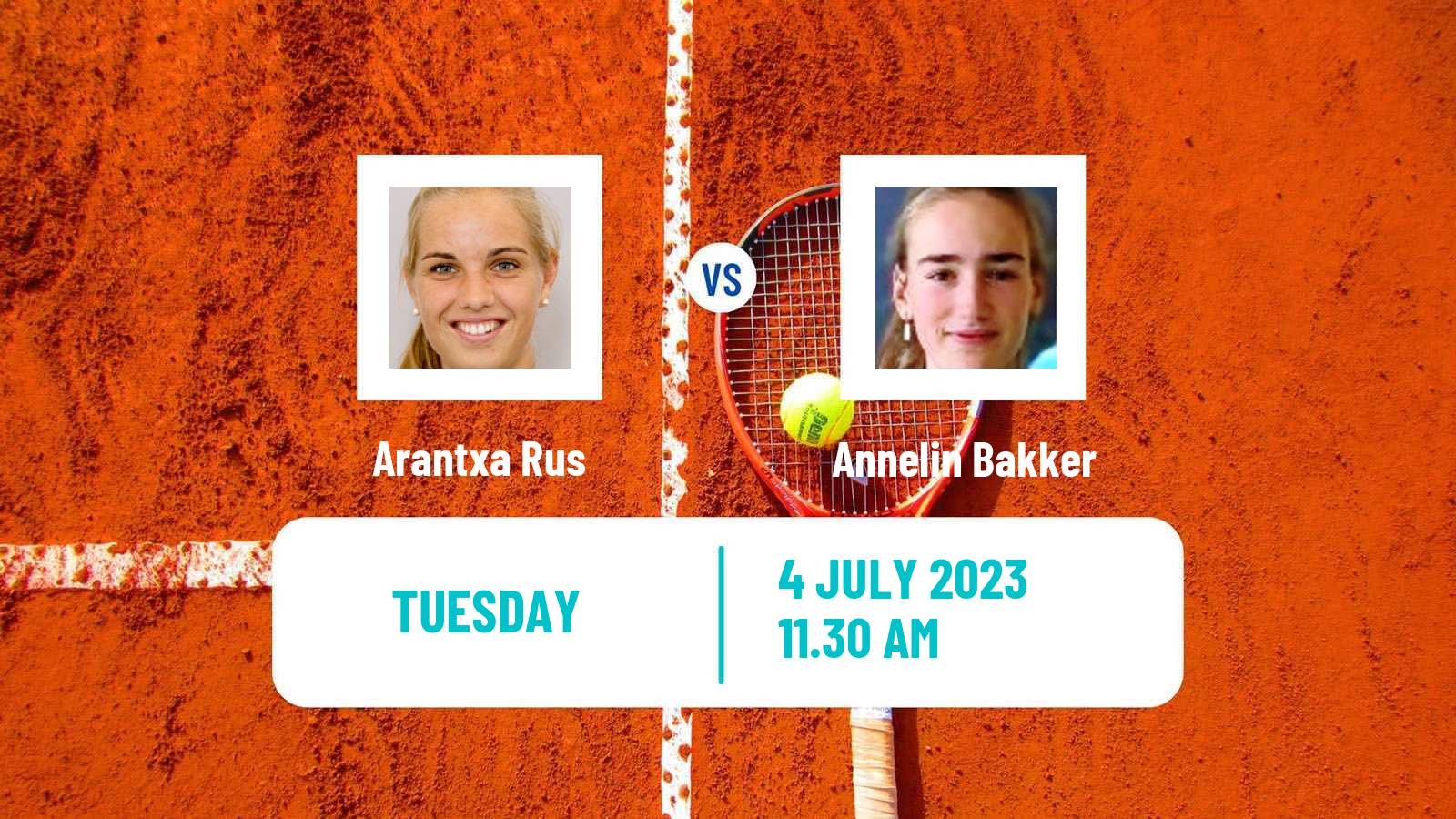 Tennis ITF W40 The Hague Women Arantxa Rus - Annelin Bakker