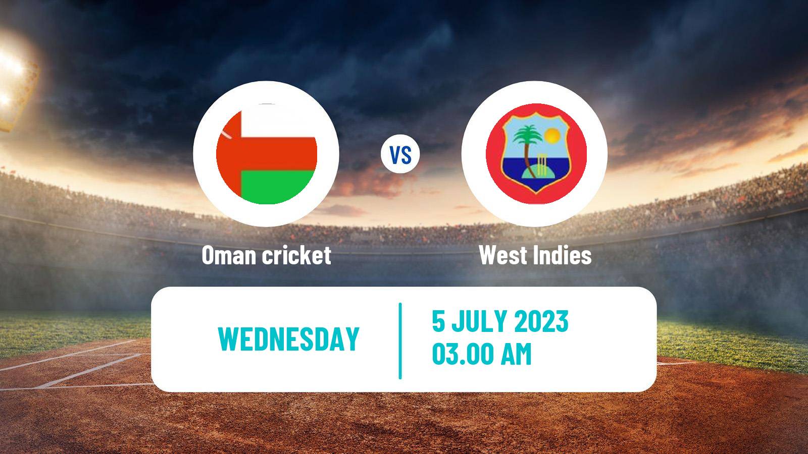 Cricket ICC World Cup Oman - West Indies
