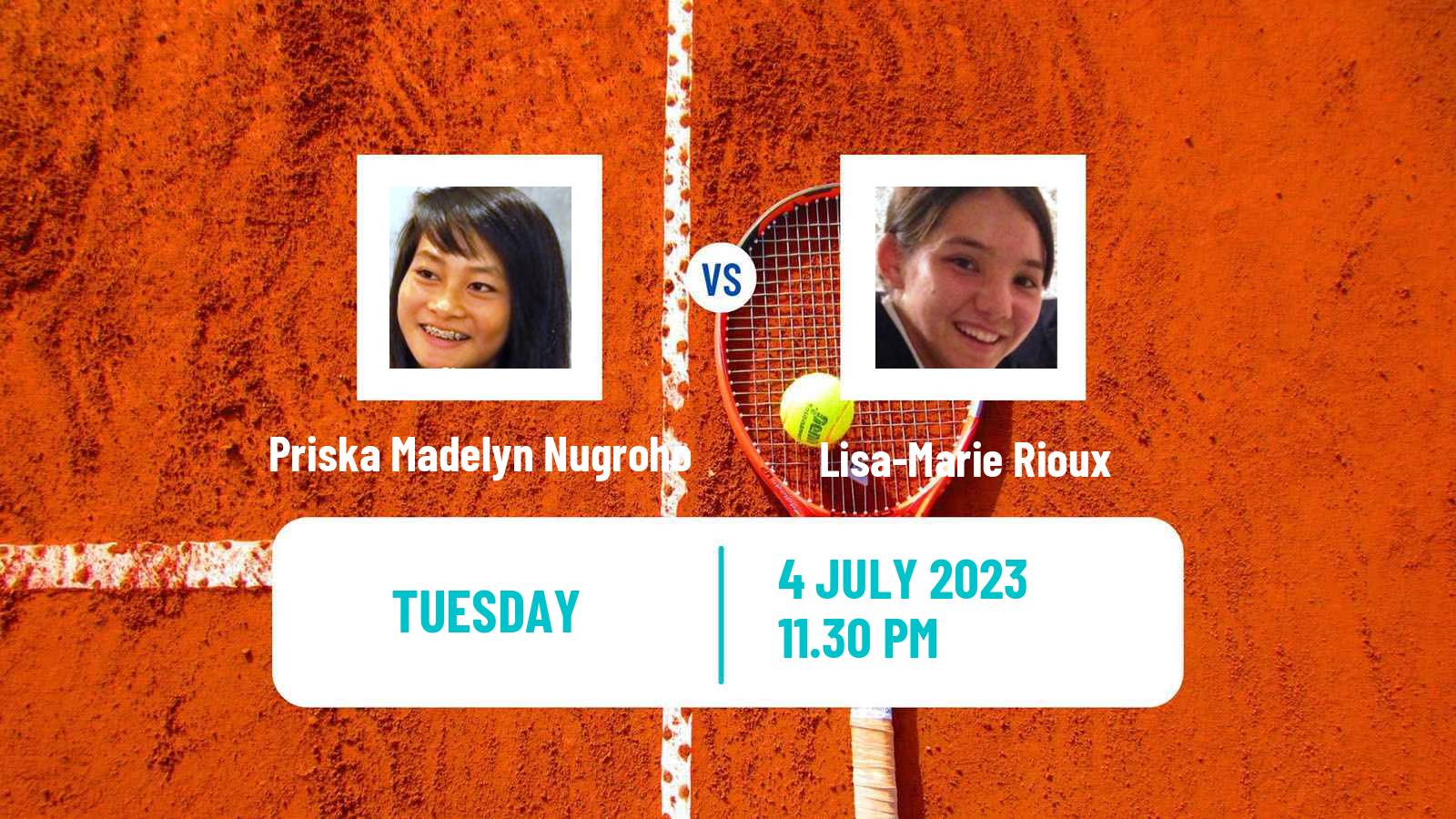 Tennis ITF W40 Hong Kong Women Priska Madelyn Nugroho - Lisa-Marie Rioux