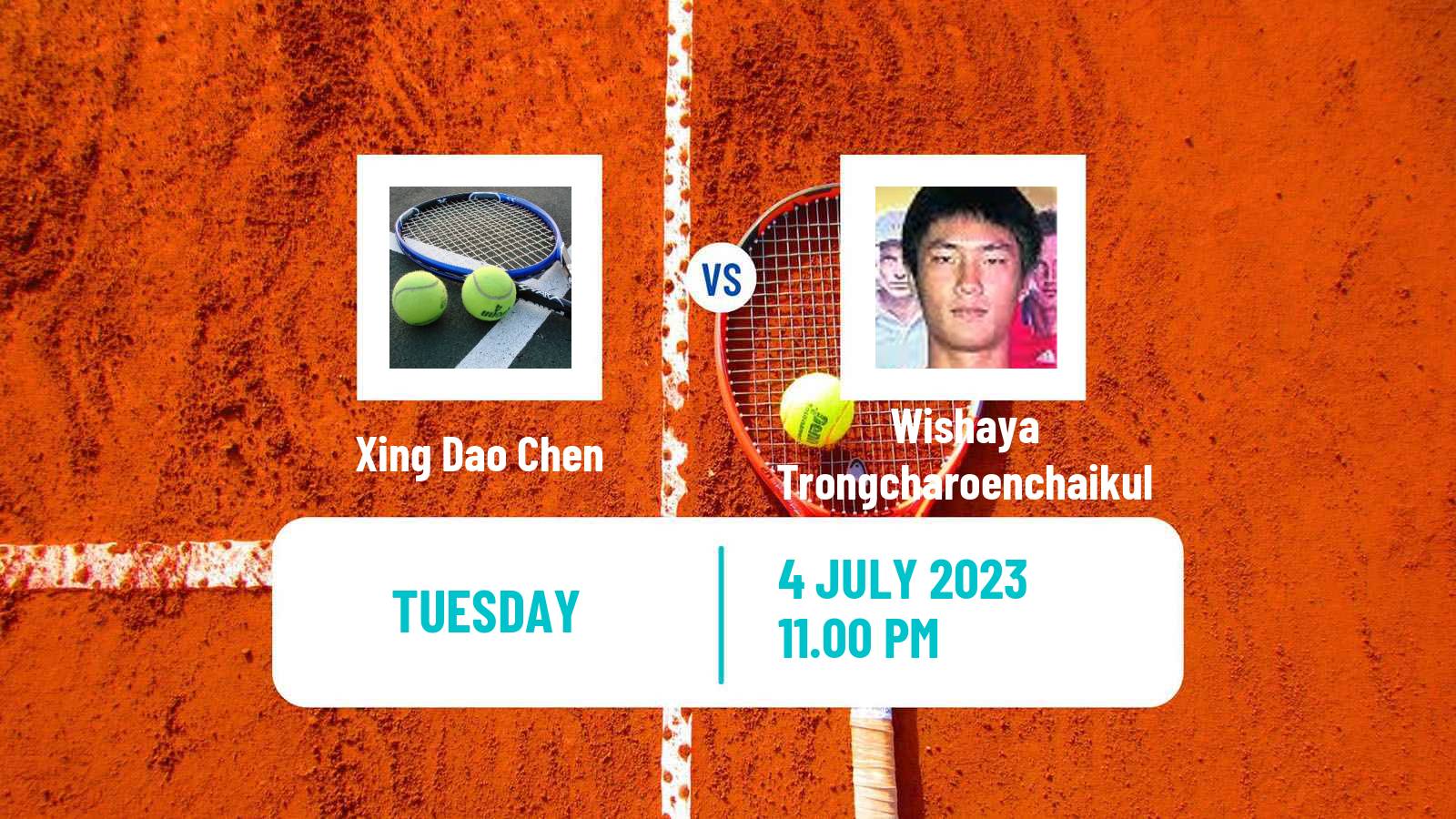 Tennis ITF M15 Tianjin 4 Men Xing Dao Chen - Wishaya Trongcharoenchaikul
