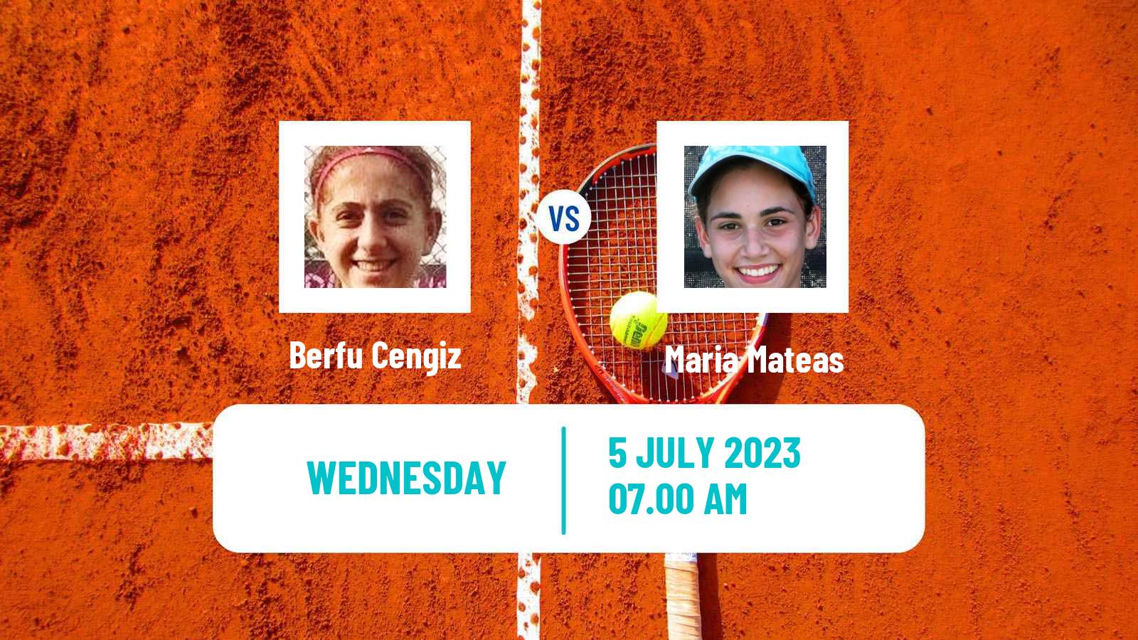 Tennis ITF W40 The Hague Women Berfu Cengiz - Maria Mateas