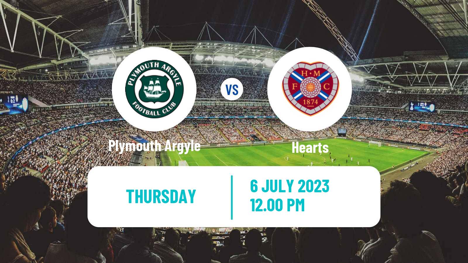 Soccer Club Friendly Plymouth Argyle - Hearts