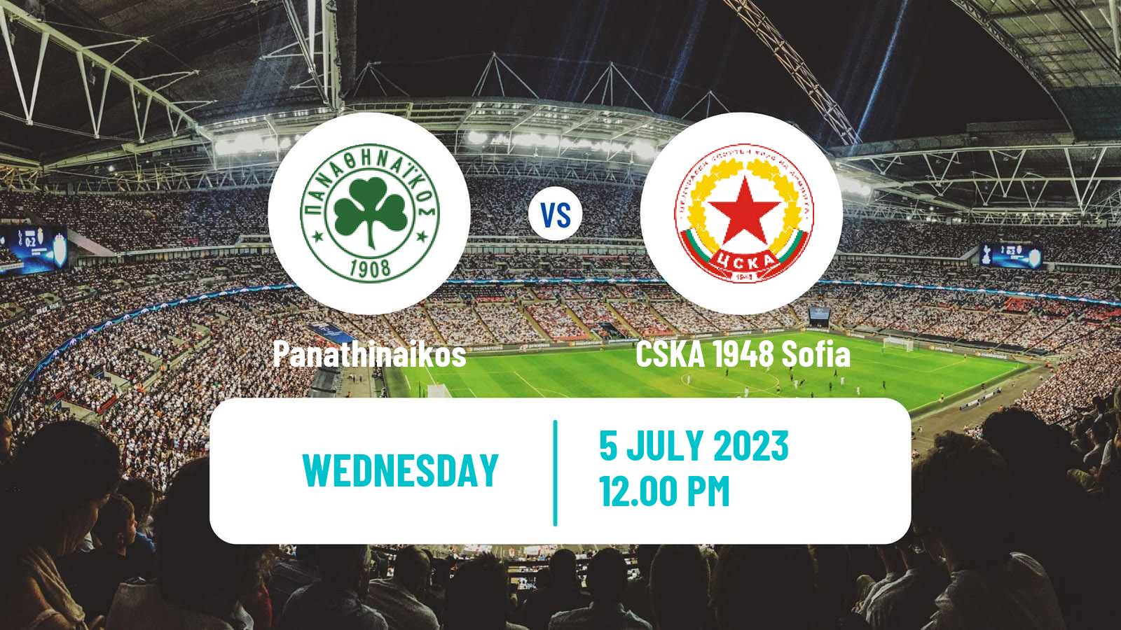 Soccer Club Friendly Panathinaikos - CSKA 1948 Sofia