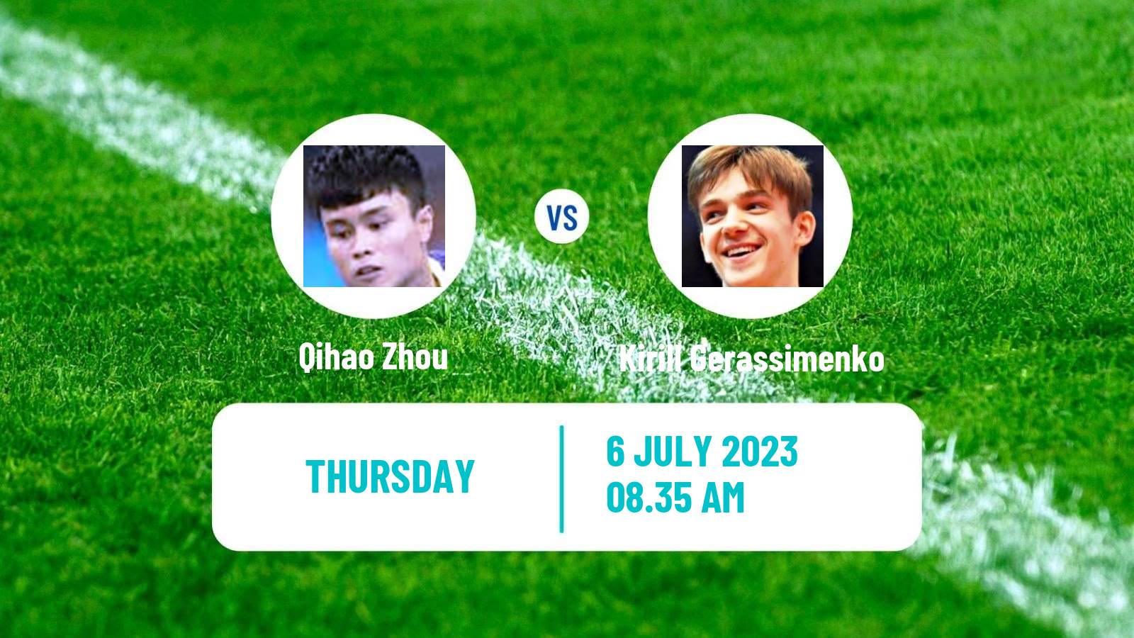 Table tennis Wtt Star Contender Ljubljana Men Qihao Zhou - Kirill Gerassimenko
