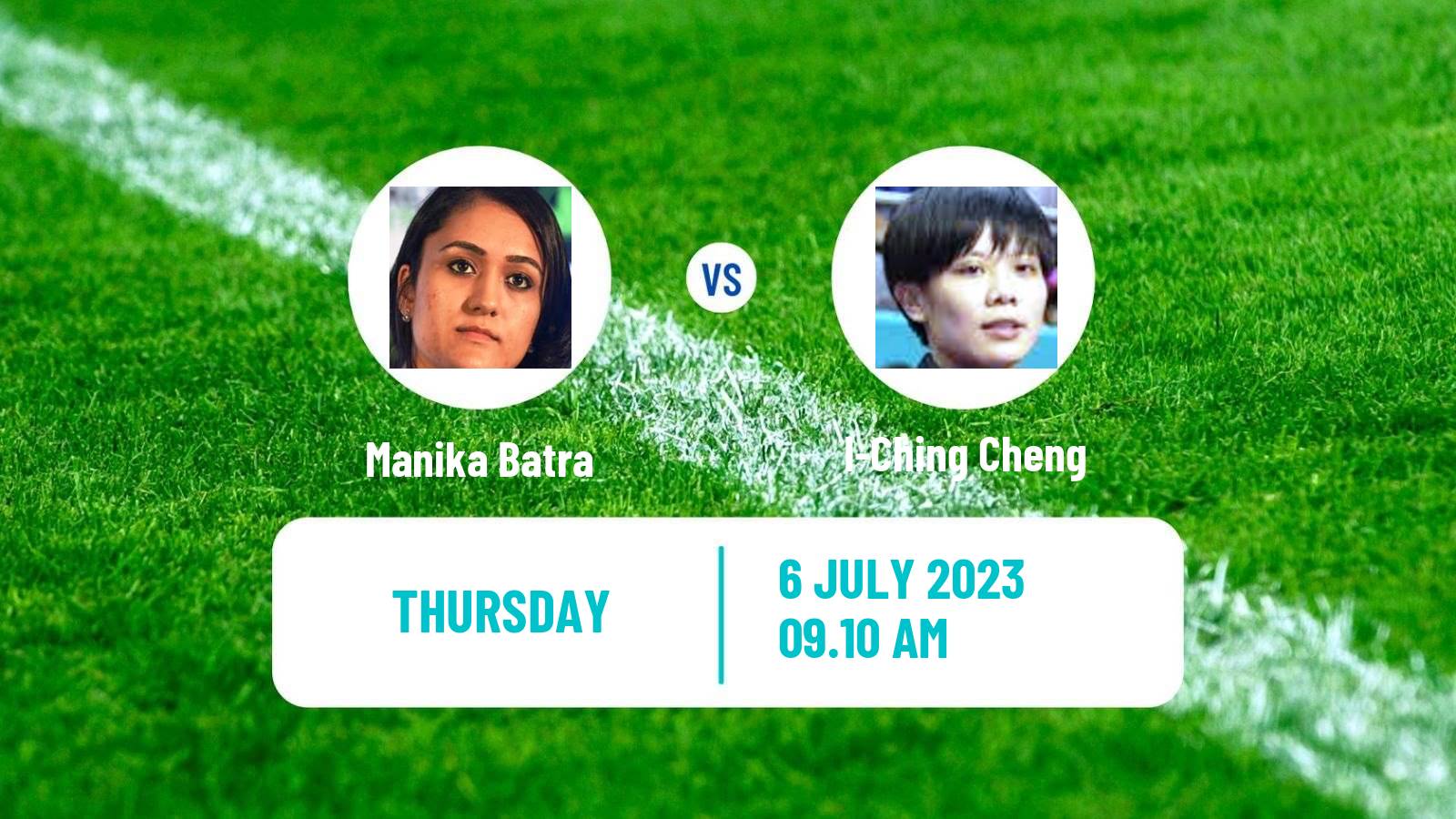 Table tennis Wtt Star Contender Ljubljana Women Manika Batra - I-Ching Cheng