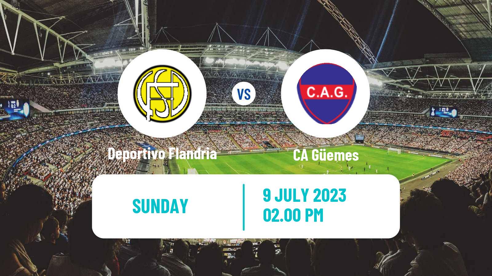 Soccer Argentinian Primera Nacional Deportivo Flandria - Güemes