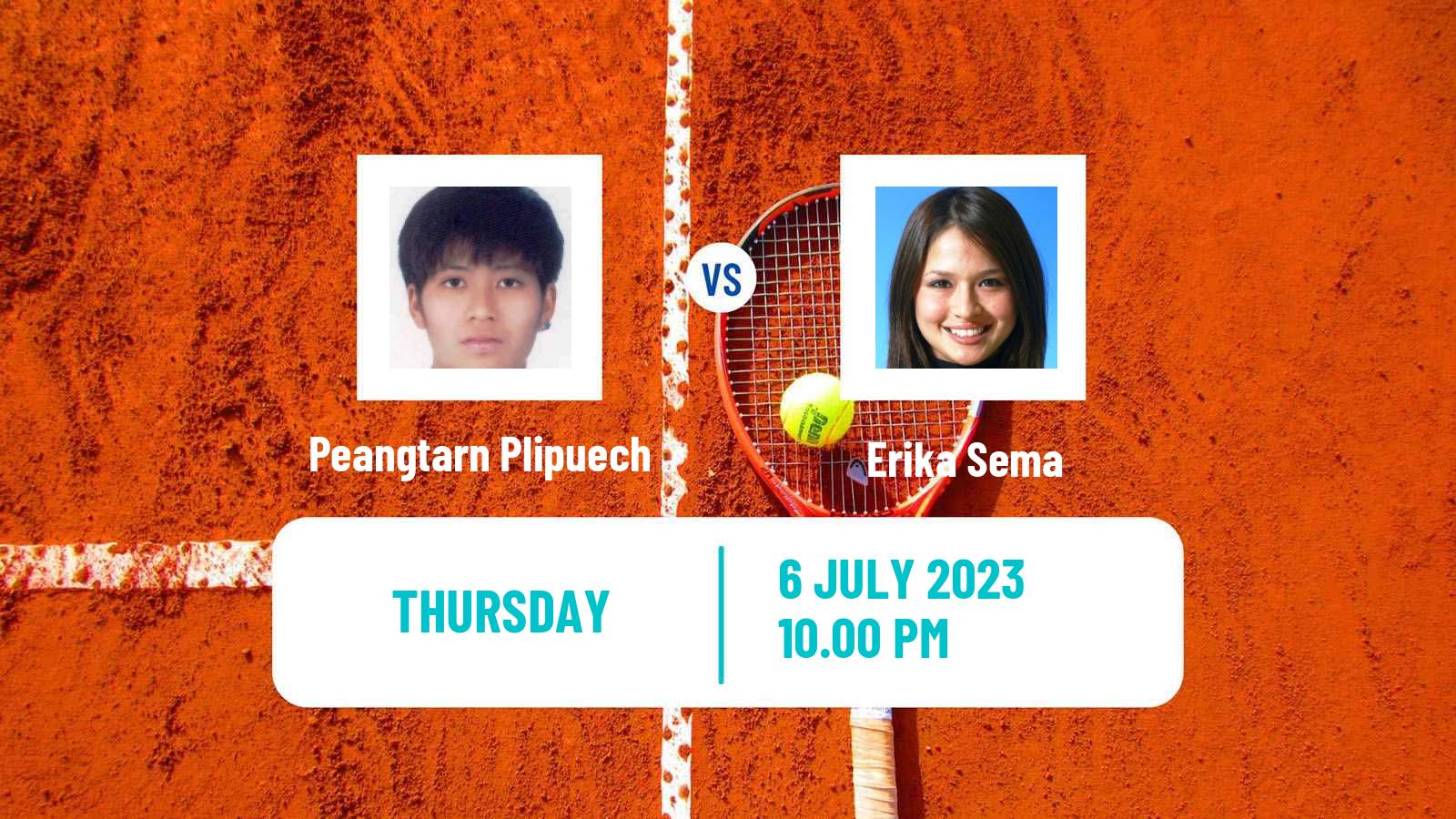 Tennis ITF W25 Nakhon Si Thammarat 2 Women Peangtarn Plipuech - Erika Sema