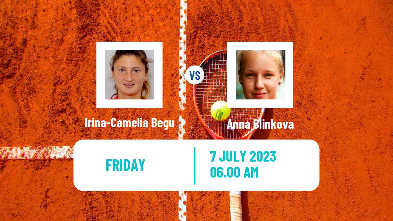 Tennis WTA Wimbledon Irina-Camelia Begu - Anna Blinkova