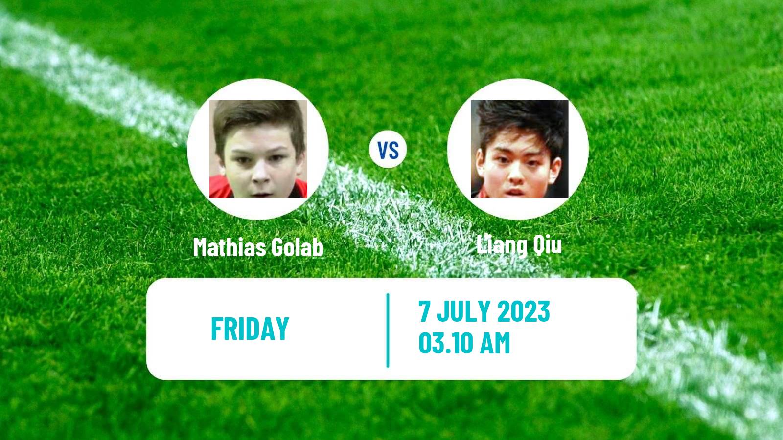 Table tennis Challenger Series Men Mathias Golab - Liang Qiu