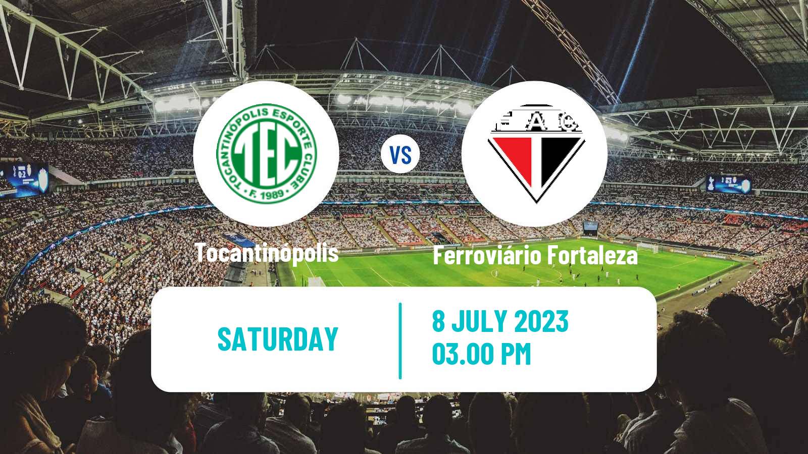 Soccer Brazilian Serie D Tocantinópolis - Ferroviário Fortaleza
