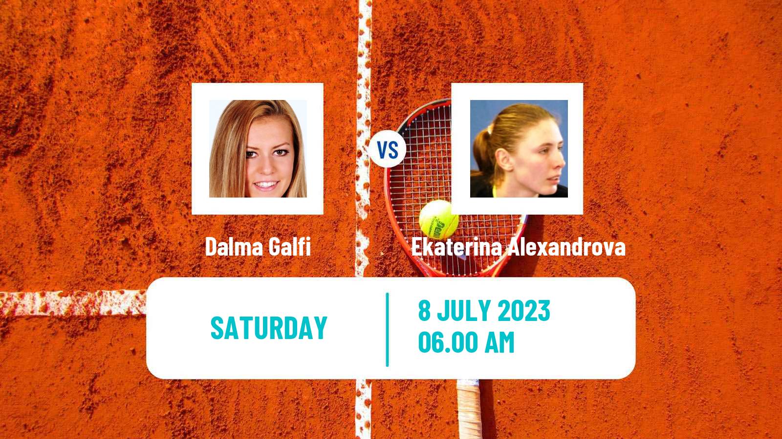 Tennis WTA Wimbledon Dalma Galfi - Ekaterina Alexandrova