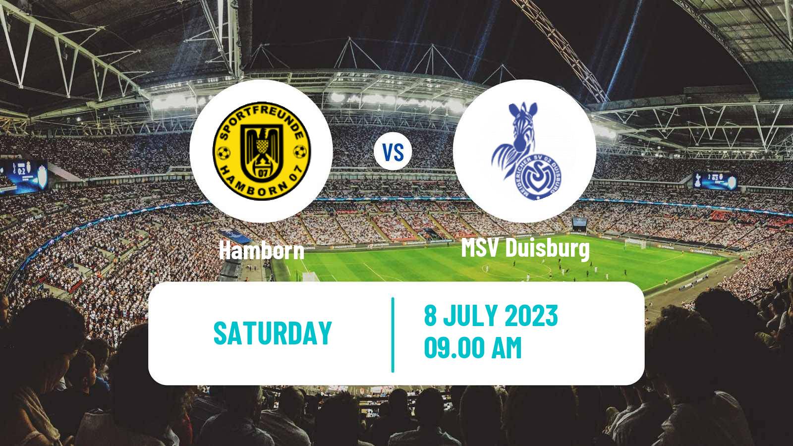 Soccer Club Friendly Hamborn - Duisburg
