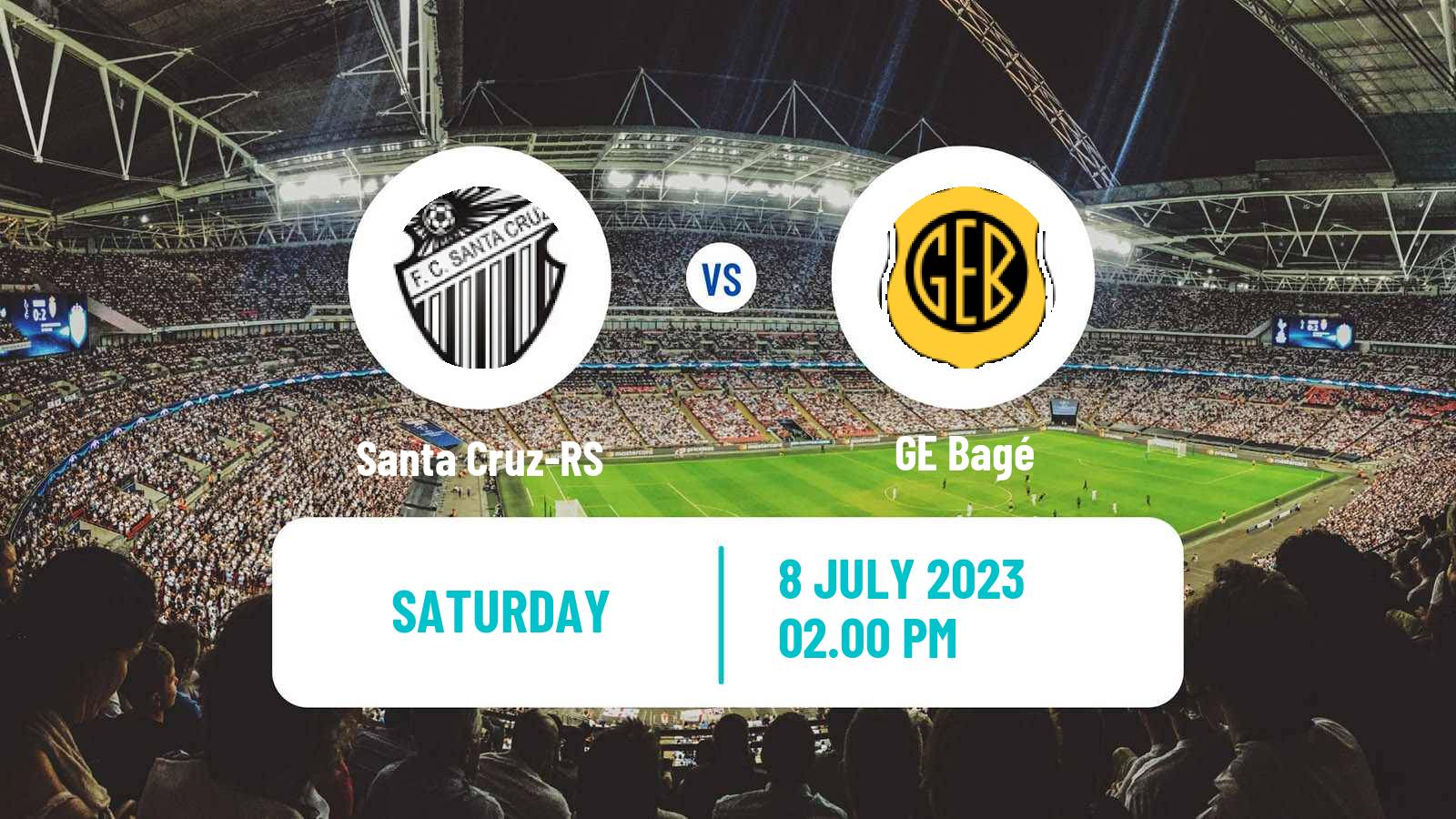 Soccer Brazilian Campeonato Gaucho 2 Santa Cruz-RS - GE Bagé