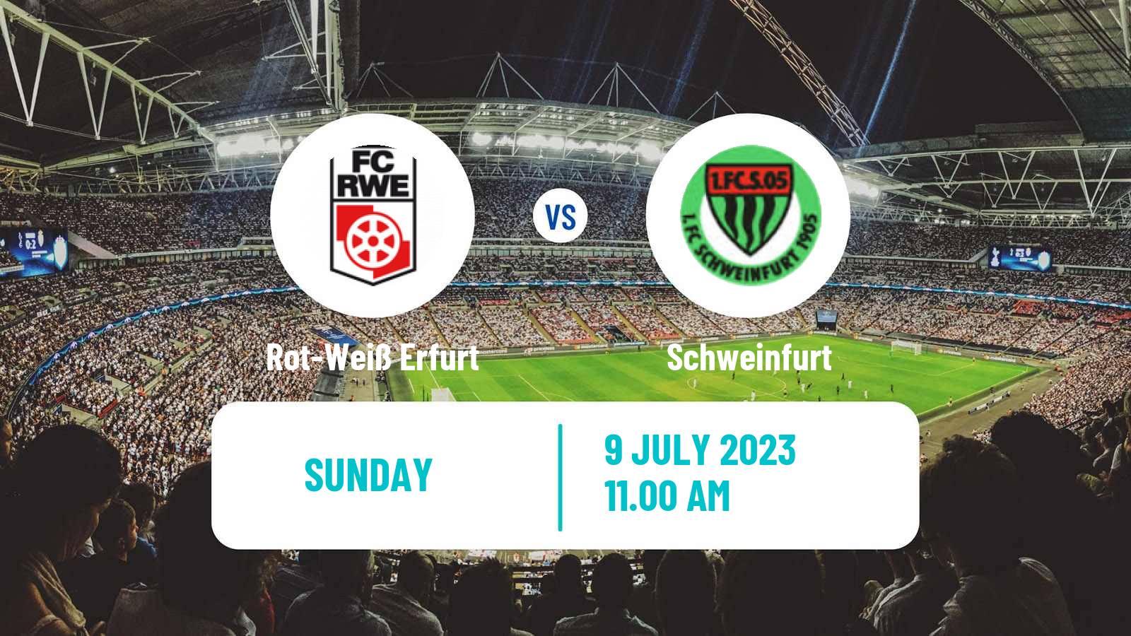 Soccer Club Friendly Rot-Weiß Erfurt - Schweinfurt
