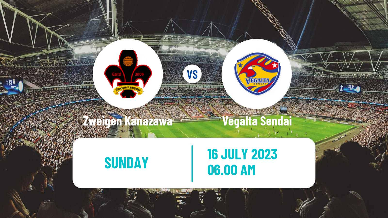 Soccer Japan J2 League Zweigen Kanazawa - Vegalta Sendai