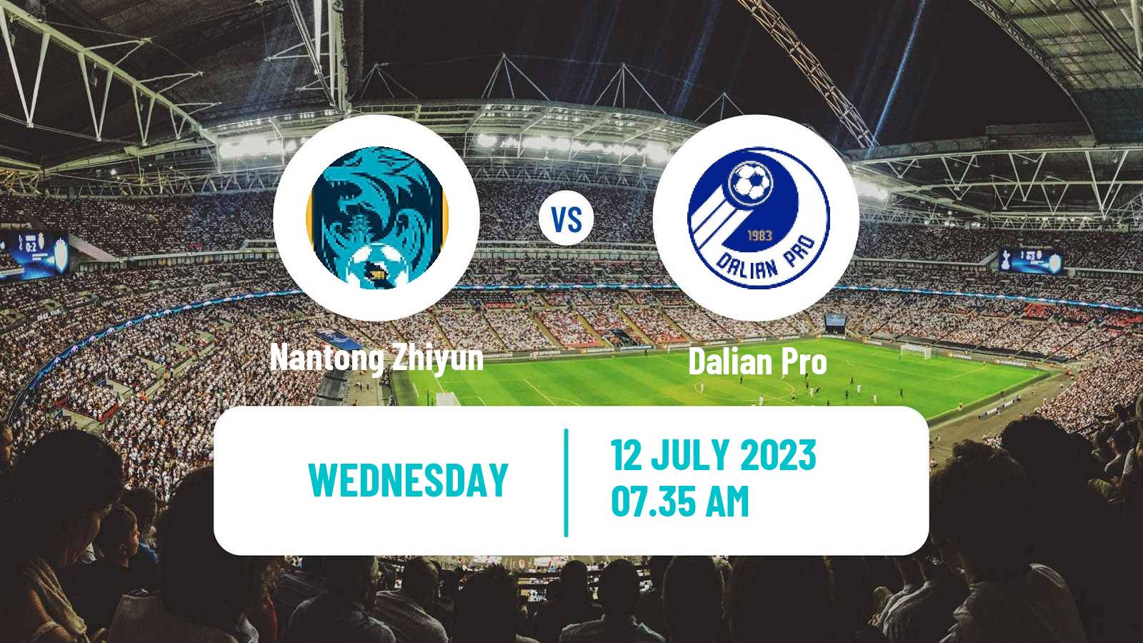 Soccer Chinese Super League Nantong Zhiyun - Dalian Pro