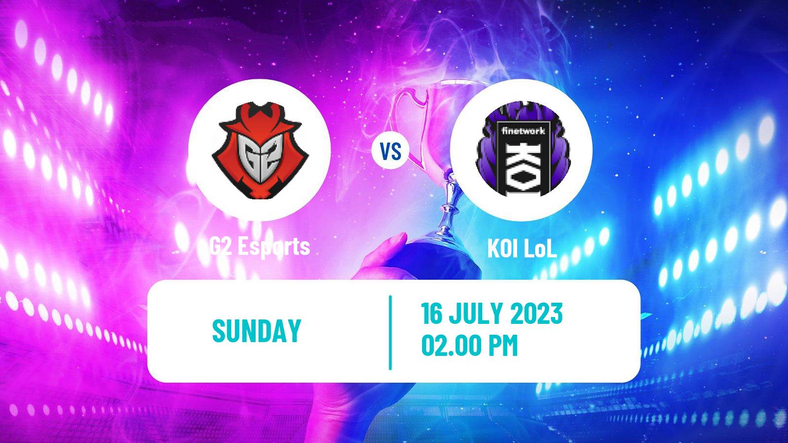 Esports League Of Legends Lec G2 Esports - KOI