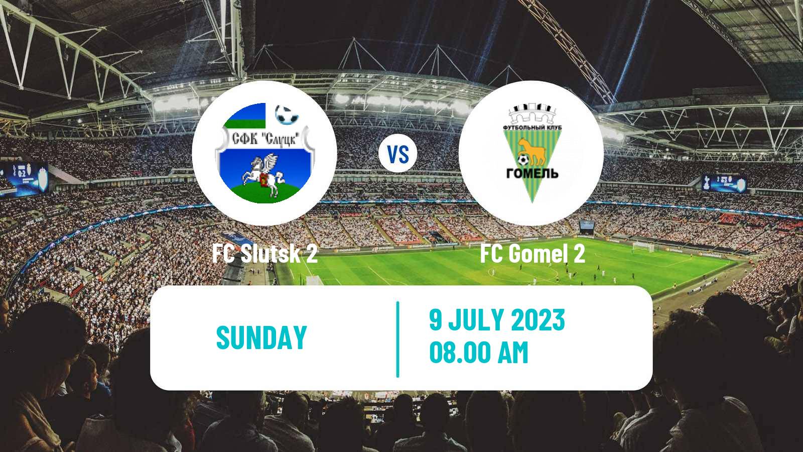Soccer Belarusian Vysshaya Liga Reserve Slutsk 2 - Gomel 2