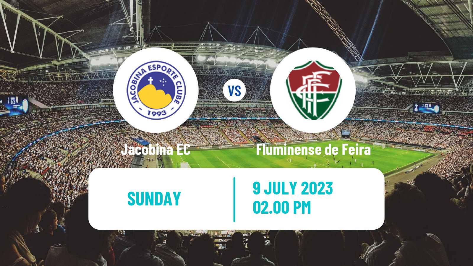 Soccer Brazilian Campeonato Baiano 2 Jacobina - Fluminense de Feira