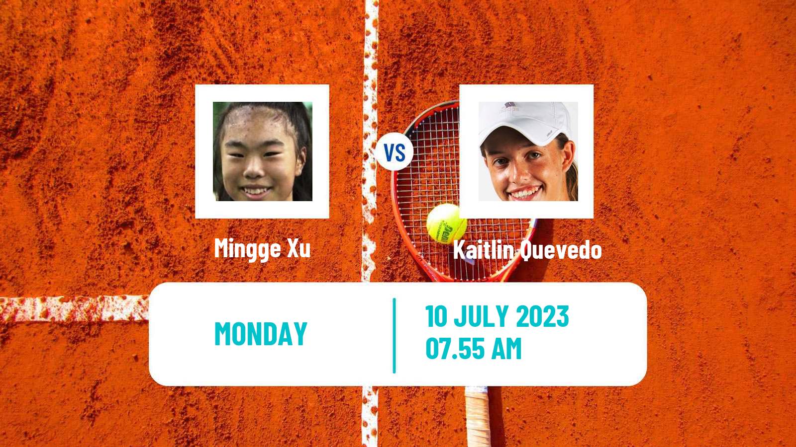 Tennis Girls Singles Wimbledon Mingge Xu - Kaitlin Quevedo