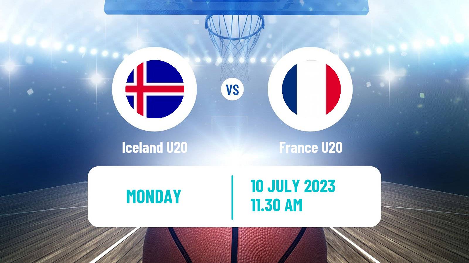 Basketball EuroBasket U20 Iceland U20 - France U20