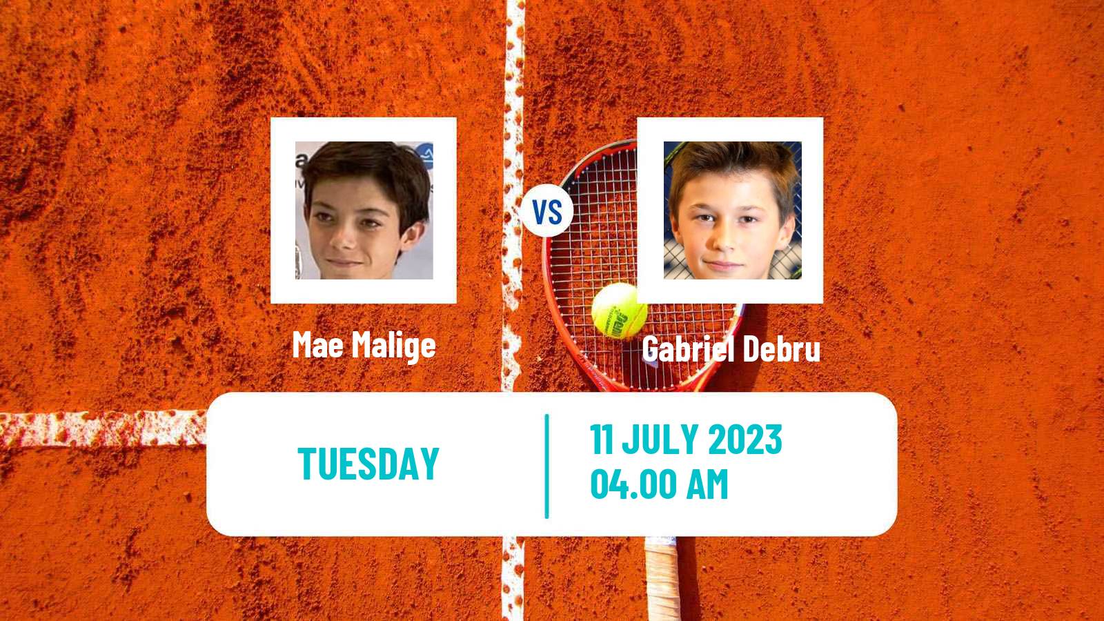 Tennis ITF M25 Uriage Men 2023 Mae Malige - Gabriel Debru