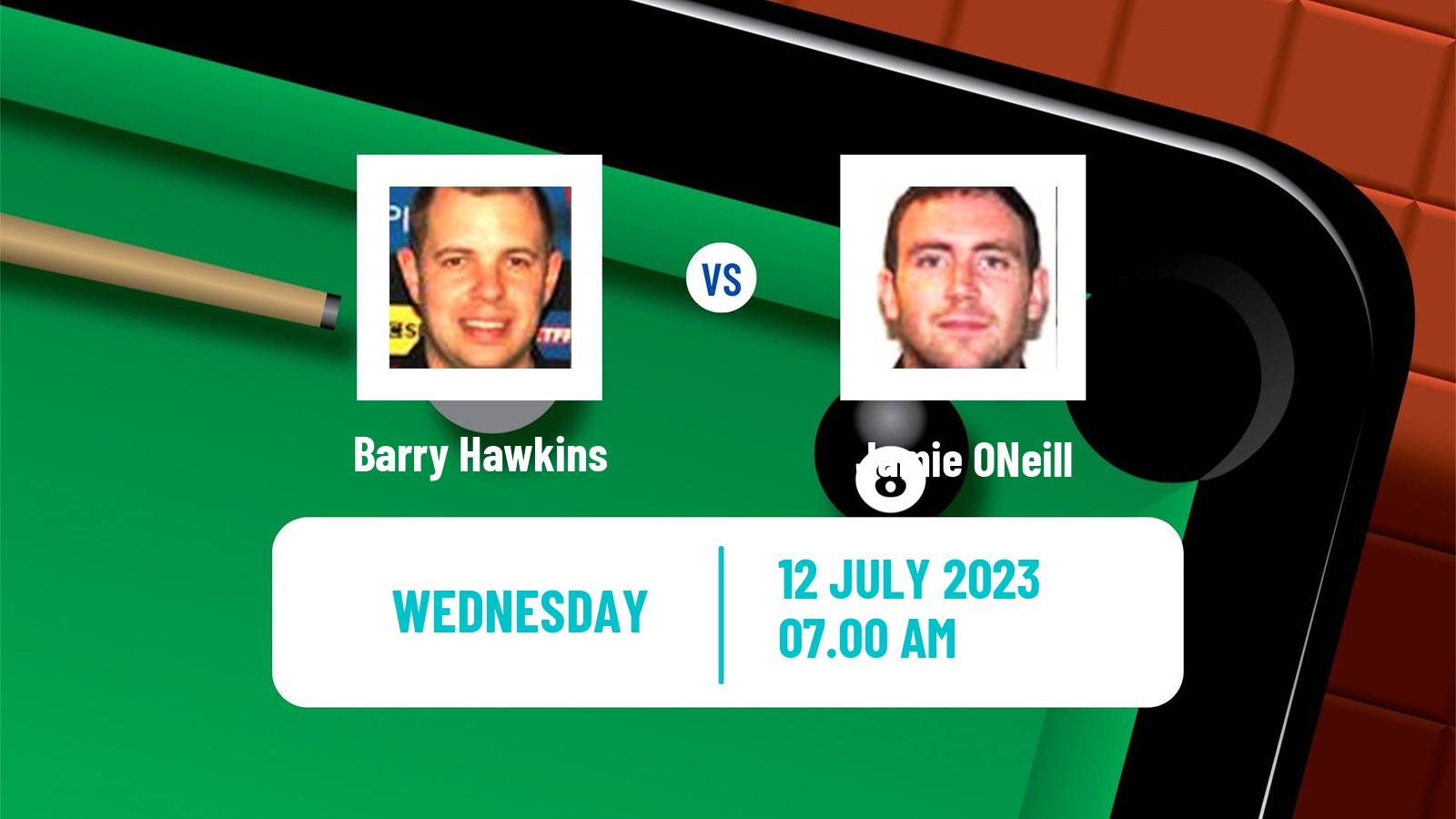 Snooker Championship League Barry Hawkins - Jamie ONeill