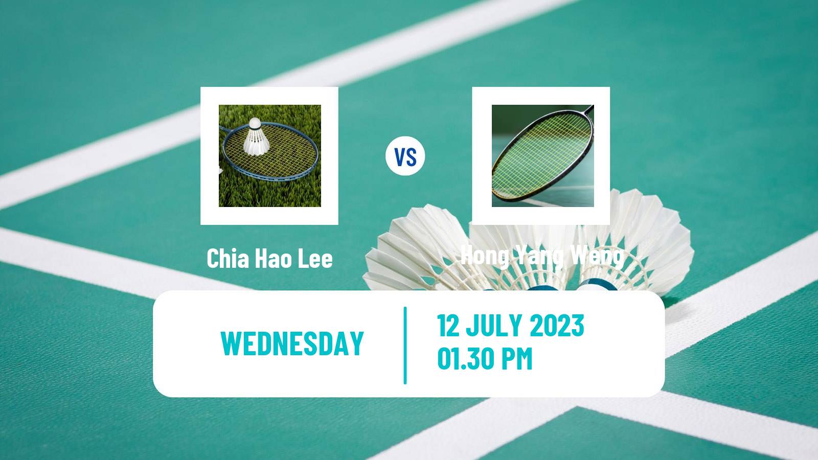 Badminton BWF World Tour Us Open Men Chia Hao Lee - Hong Yang Weng