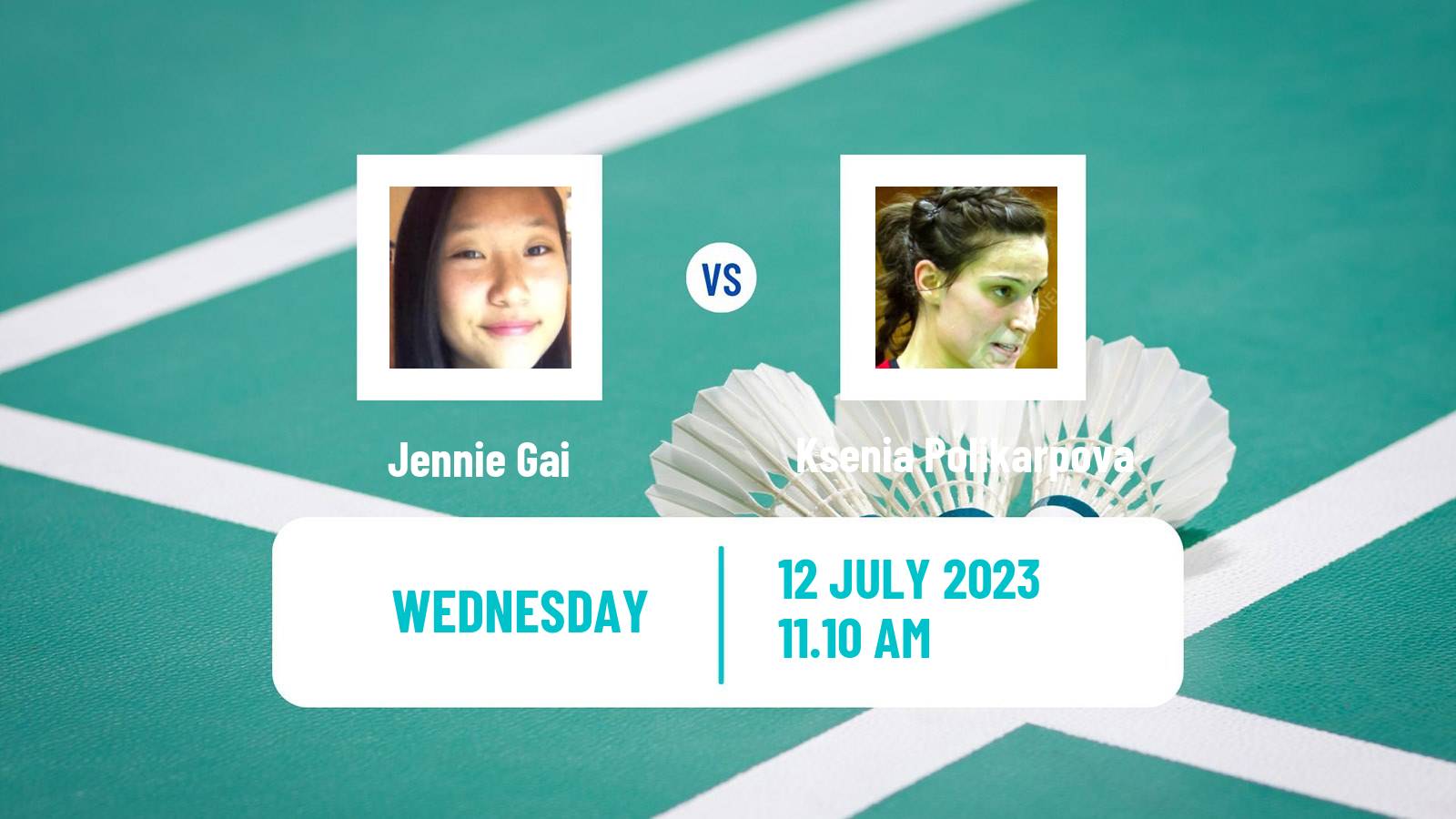 Badminton BWF World Tour Us Open Women Jennie Gai - Ksenia Polikarpova