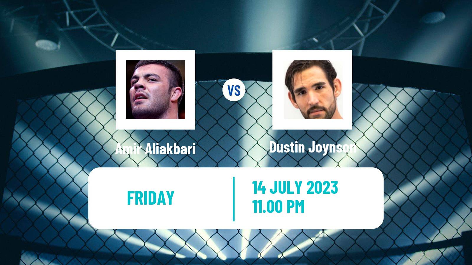 MMA Heavyweight One Championship Men Amir Aliakbari - Dustin Joynson