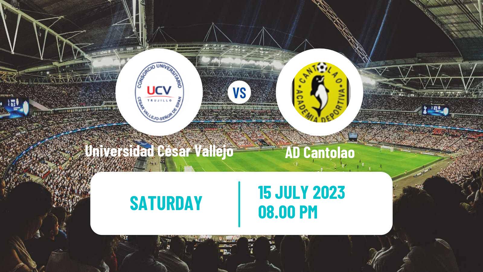 Football Peruvian Liga 1 Universidad César Vallejo - Cantolao