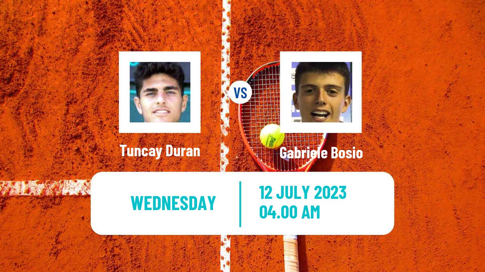 Tennis ITF M15 Monastir 28 Men Tuncay Duran - Gabriele Bosio